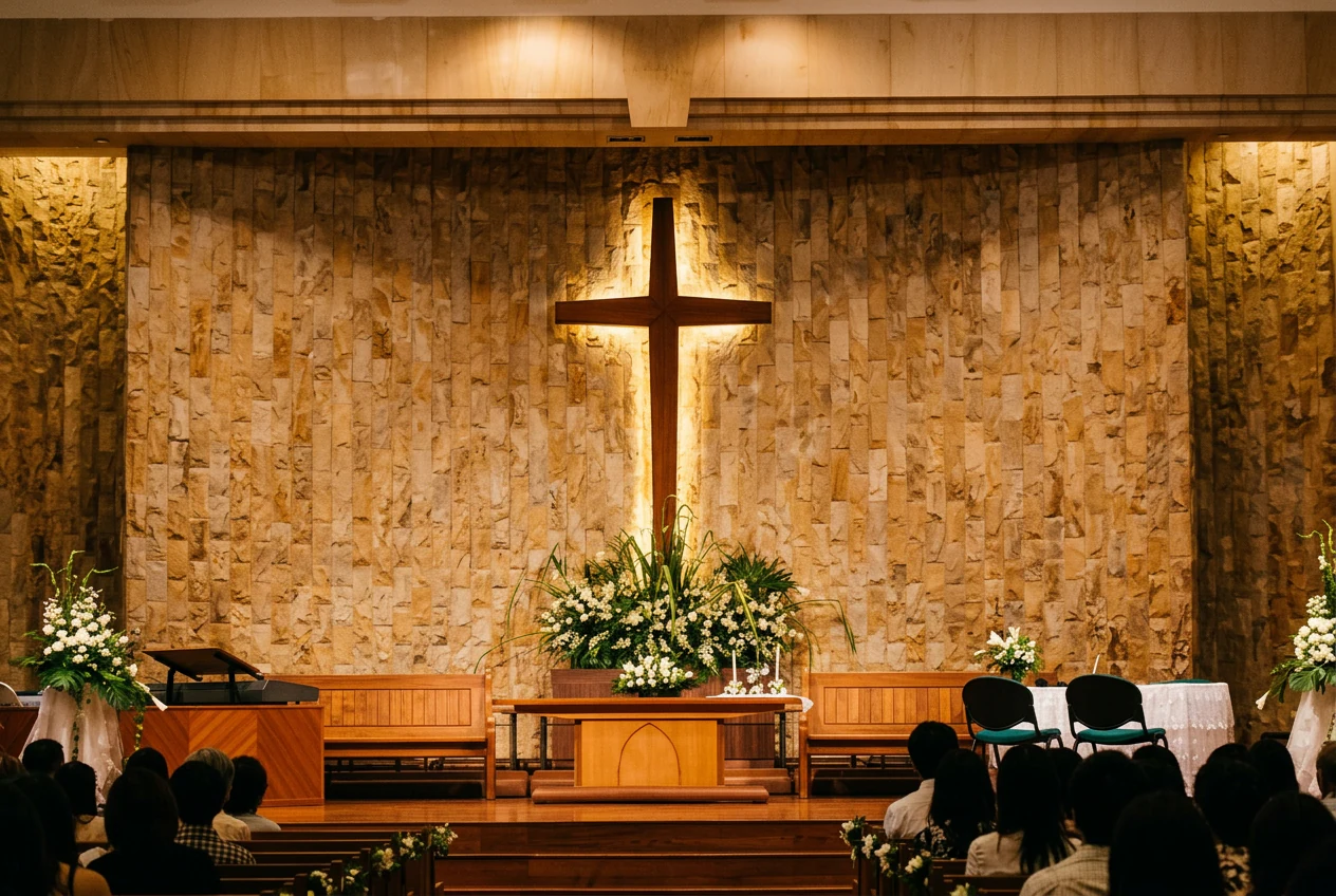 Faith Methodist Church sanctuary interior